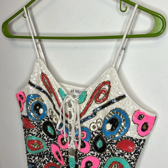 VENUS Colorful Patterned Mini Dress - Picture 2 of 13